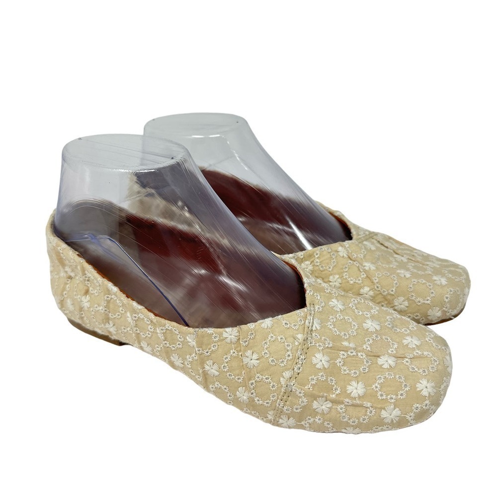 Korks By Kork Ease Ballet Flat Women’s 6 M Palmer Beige White Floral